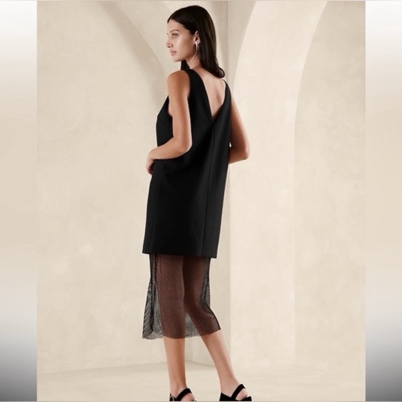 NWT Banana Republic Mesh Midi Dress - Picture 8 of 13